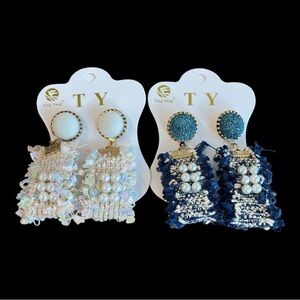 Womens earring set Ting Yang. Extremely unique.